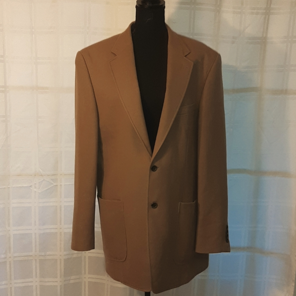 Vintage Camel / tan wool sports coat EUC 44L